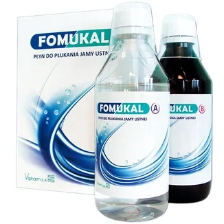 FOMUKAL płyn do płukania jamy ustnej, 225ml+225ml