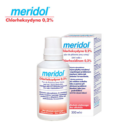 Meridol Chlorheksydyna 0,2% Płyn do płukania jamy ustnej, 300 ml