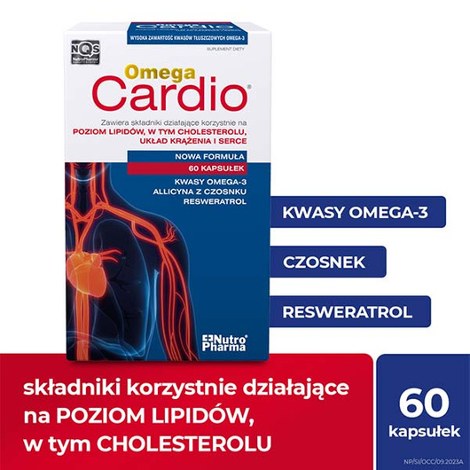 Omega Cardio kapsułki, 60 sztuk DATA WAŻNOŚCI 28/02/2026