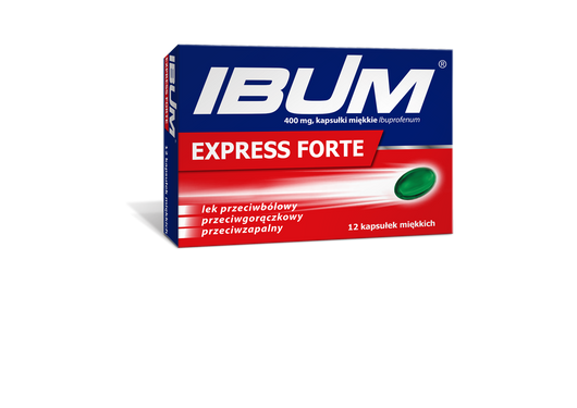 IBUM EXPRESS FORTE 400 mg, 12 kapsułek miękkich