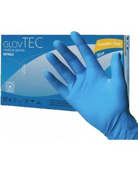 Rękawice diagnostyczne nitrylowe GLOVTEC r.L /niebieskie, 100 sztuk