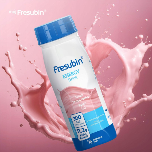 Fresubin Energy Drink Truskawkowy płyn doustny, 4x200ml