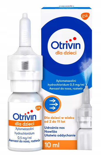 OTRIVIN dla dzieci 0,5 mg/ml aerozol do nosa 10 ml 