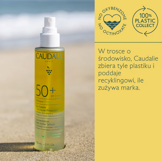 Caudalie Vinosun Protect Woda słoneczna SPF 50+, 150 ml
