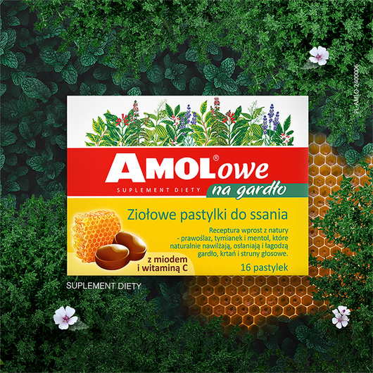 Amolowe na gardło, 16 pastylek