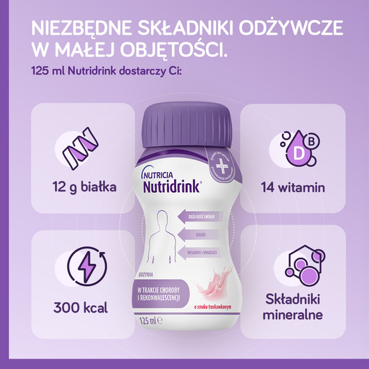 Nutridrink o smaku owoców leśnych 4x125 ml
