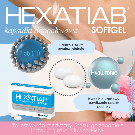 Hexatiab Softgel kapsułki dopochwowe, 10 sztuk