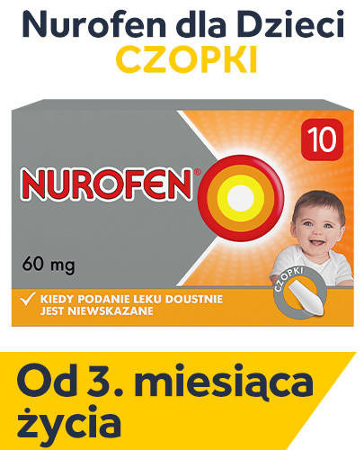 Nurofen 60mg x 10 czopki DATA WAŻNOŚCI 31/10/2025