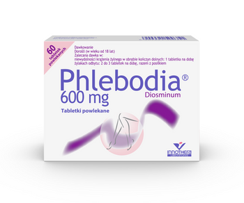 Phlebodia tabletki powlekane 600 mg, 60 tabletek