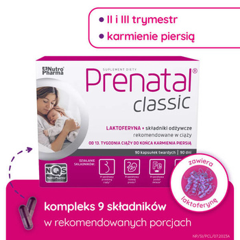 Prenatal CLASSIC kapsułki twarde, 90 sztuk