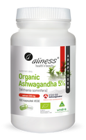 Aliness Organic Ashwagandha KSM-66 200 mg, 100 kapsułek