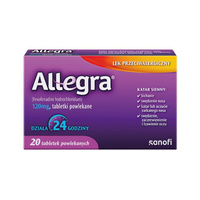 Allegra 120 mg, 20 tabletek powlekanych