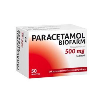 Paracetamol Biofarm 500mg, 50 tabletek