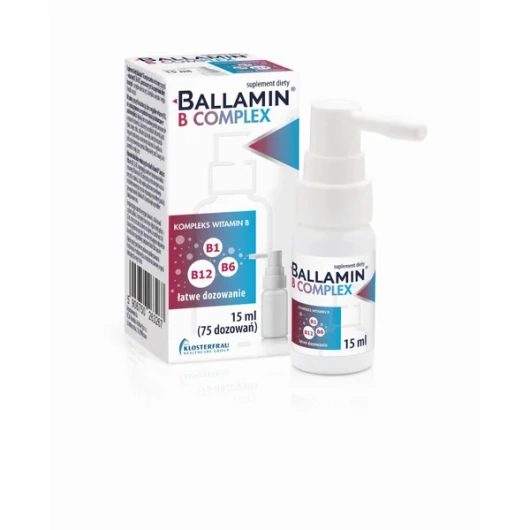 Ballamin B Complex Witamina B1, B6, B12, 15 ml