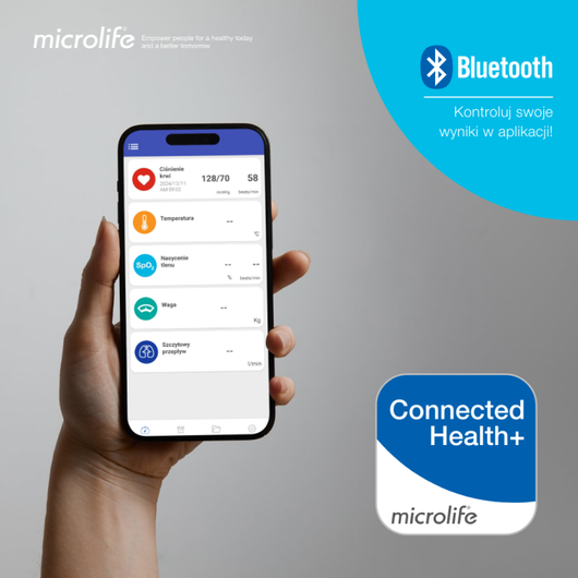 Microlife BP B4 BT Ciśnieniomierz naramienny z Bluetooth i aplikacją mobilną