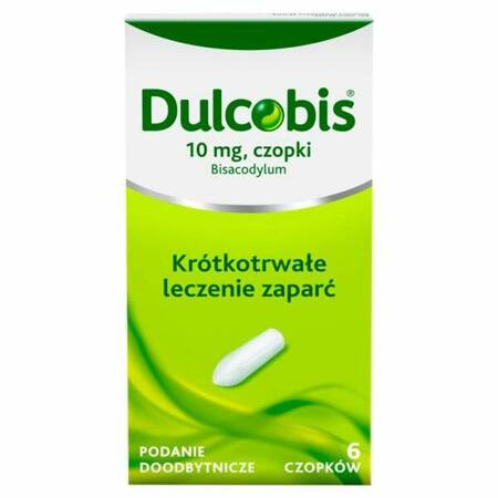 Dulcobis 10 mg, czopki doodbytnicze, 10 sztuk