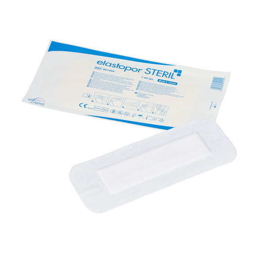 Elastopor Steril Opatrunek włókninowy samoprzylepny z wkładem chłonnym 8 x 15 cm, 30 sztuk