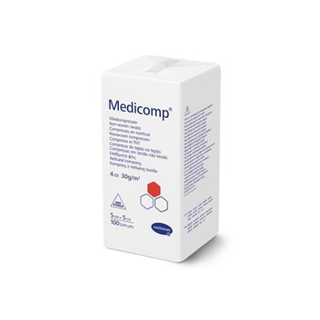 Kompres MEDICOMP niejałowy 5cm x 5cm, 100 sztuk