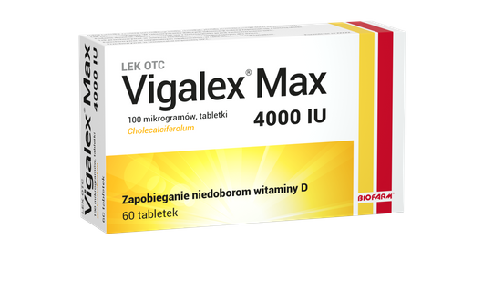 Vigalex Max 4 000 I.U., 60 tabletek
