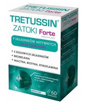 Tretussin Zatoki Forte kapsułki twarde x 60 sztuk