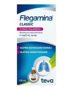 FLEGAMINA malinowa 4 mg/5ml syrop 120 ml