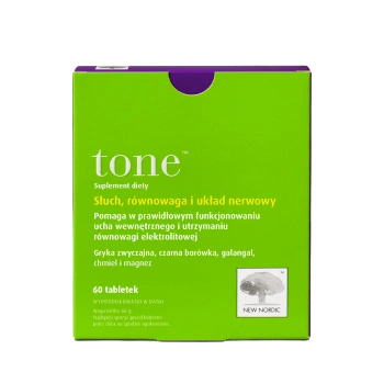 Tone Słuch, równowaga i układ nerwowy, 60 tabletek