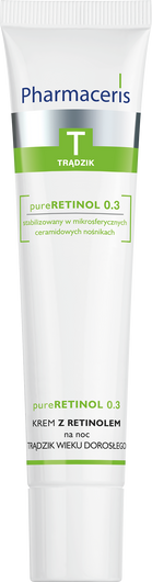 PHARMACERIS T pureRETINOL 0.3 Krem z retinolem na trądzik wieku dorosłego na noc, 40 ml