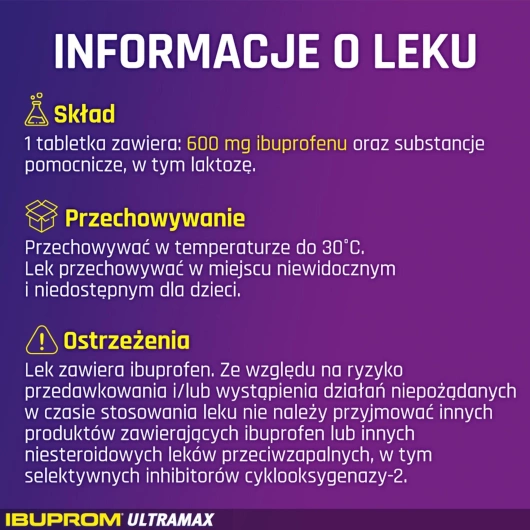 IBUPROM Ultramax 600 mg x 10 tabletek powlekanych