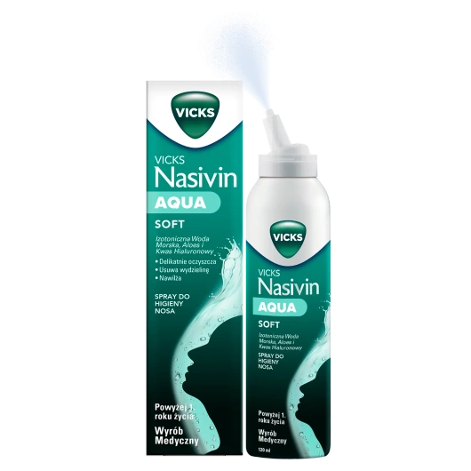 Vicks Nasivin Aqua Soft Spray do nosa, 120 ml