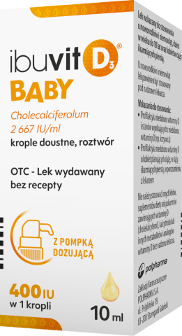 Ibuvit D3 Baby Krople doustne z witaminą D3, 10 ml