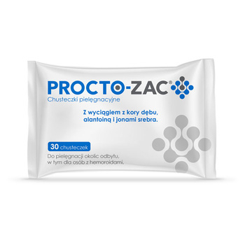 Procto-Zac Chusteczki pielęgnacyjne, 30 sztuk