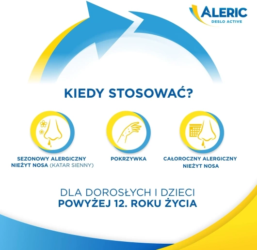 Aleric Deslo Active, 30 tabletek ulegających rozpadowi w jamie ustnej