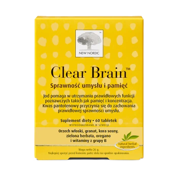 Clear Brain Sprawność umysłu i pamięć, 60 tabletek