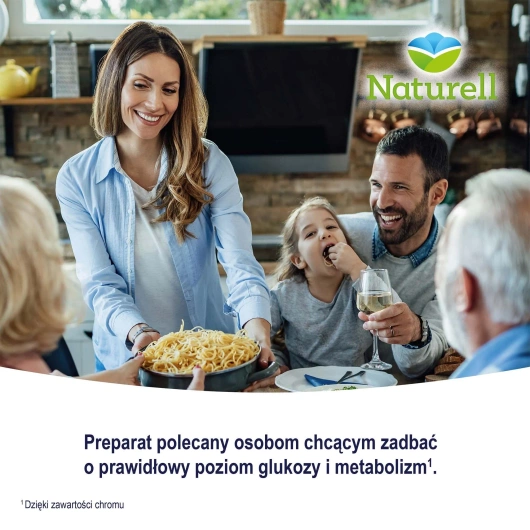 NATURELL Chrom organiczny + B3, 60 tabletek