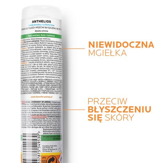 LA ROCHE-POSAY ANTHELIOS Mgiełka do twarzy SPF50+, 75ml