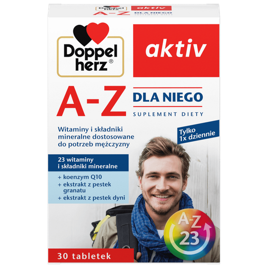 DOPPELHERZ AKTIV A-Z DLA NIEGO, 30 tabletek