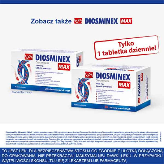 DIOSMINEX 500 mg, 60 tabletek
