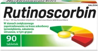 Rutinoscorbin (25 mg + 100 mg), 90 tabletek powlekanych