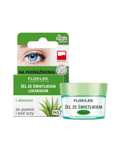 Flos-Lek Żel ze świetlikiem lekarskim i aloesem do powiek i pod oczy, 10 g