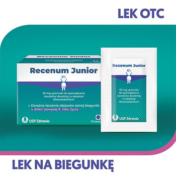 Recenum Junior granulat do sporządzania zawiesiny doustnej 30 mg, 10 saszetek