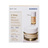 Korres White Pine 2-Step Meno Reverse Zestaw Serum w kremie + koncentrat do twarzy