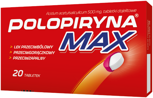 Polopiryna Max, 20 tabletek dojelitowych
