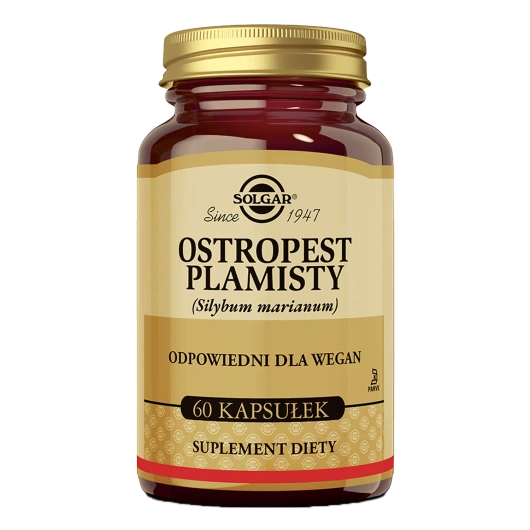 Solgar Ostropest Plamisty, 60 kapsułek