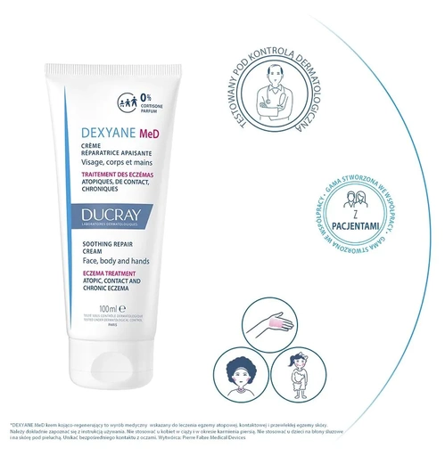 DUCRAY DEXYANE MED Krem kojąco-regenerujący, 100ml