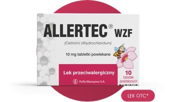 Allertec WZF 10 mg, 10 tabletek powlekanych