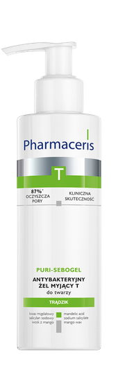 PHARMACERIS T PURI-SEBOGEL Antybakteryjny żel myjący T do twarzy 190ml