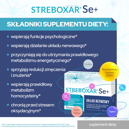 Streboxar Se+, 30 kapsułek
