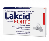 Lakcid Forte kapsułki twarde, 10 kapsułek TYLKO DO ODBIORU OSOBISTEGO