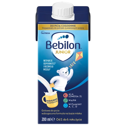 Bebilon Junior do picia Wzbogacona formuła mleczna 2-6 lat, 200 ml