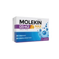 Molekin D3 + K2 Max w oleju lnianym, 75 kapsułek